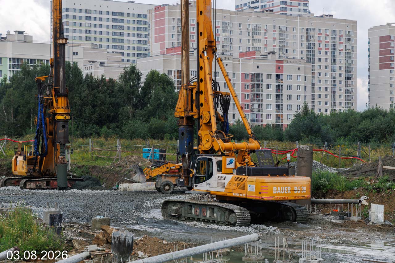 Начались монолитные работы по устройству фундамента нового дома в Академическом